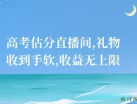 高考估分直播间项目：互动引流与变现指南