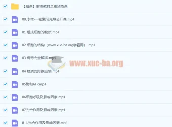 2024年高三高考李林生物一轮复习课程