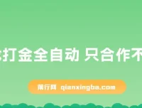 游戏打金全自动合作项目：内测福利，无基础也能操作