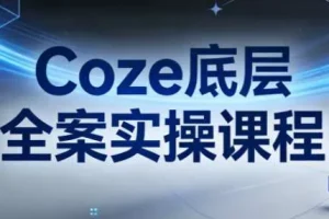 《Coze底层全案实操课程：从架构设计到高效部署的完整指南》