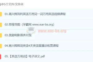高兴辉英语课程：涵盖语法、词汇、发音的英语学习资源