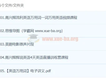 高兴辉英语课程：涵盖语法、词汇、发音的英语学习资源