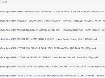 历年收集的1000多个国内外美女主播ASMR助眠哄睡视频合集 [持续更新]