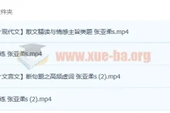 2023高考语文张亚柔s一轮复习暑假班与秋季班（更新4讲）