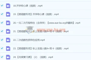 王杭州2024届初三数学人教A+秋季班（上）