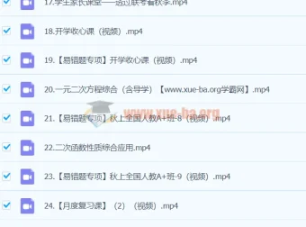 王杭州2024届初三数学人教A+秋季班（上）