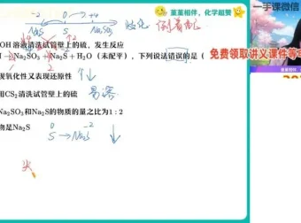 2024高一化学寒假特训：王瑾尖端班笔记与题型精讲