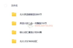 北大英语娘娘：语法+核心词汇暴涨计划+英语大招+16000词汇课程