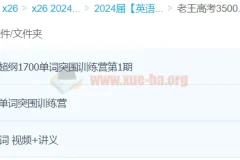 老王28天高考单词突围训练营：3500词与1700超纲词