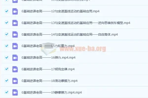 高一物理大招视频救命包：必修一基础篇