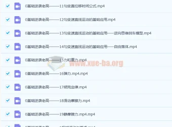 高一物理大招视频救命包：必修一基础篇