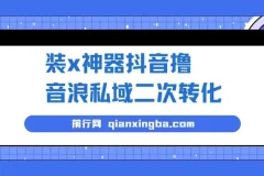 抖音撸音浪私域二次转化项目：借助微商神器实现变现（收费1980元）