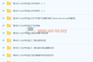 初中化学：王丽颖化学八大必考实验9讲
