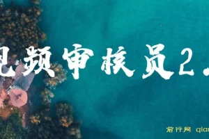 视频审核员2.0项目：可批量可矩阵，单日日入20 – 150+