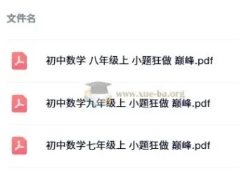 《小题狂做 巅峰版：苏科版7 – 9年级上册数学》