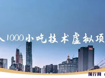 日入1000小吃技术虚拟项目：小吃创业年入百万指南