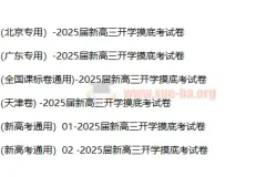 2025届新高三英语开学摸底考试卷