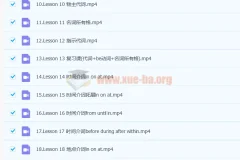 抖音网红英语名师雪梨：初级英语语法71讲课程（含讲义）