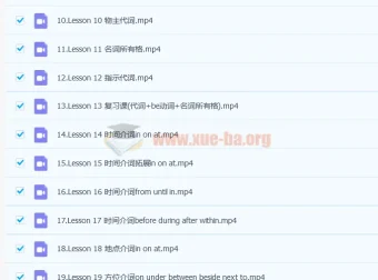 抖音网红英语名师雪梨：初级英语语法71讲课程（含讲义）