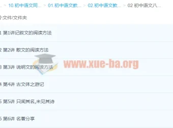 赵成程初中语文八年级课程