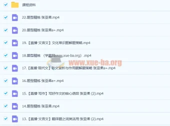 2023高考语文 张亚柔a+一轮复习暑假班与秋季班（22讲更新）