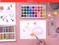 亲子绘画50课+零基础水彩16课：家庭艺术启蒙从入门到创作课程