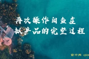 某公众号付费文章：闲鱼虚拟产品操作完整过程