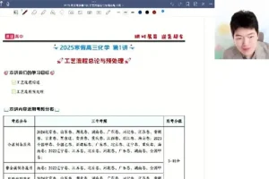 高途课堂高展高三高考化学二轮2025年寒假班课程