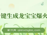 AI一键生成龙宝宝爆火视频项目教程：助力小白涨粉变现