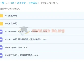 小学语文六年级下册校内同步作文全解：王淼、钱好主讲