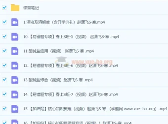 2023初三化学全国通用版S寒假班课程（赵潇飞）