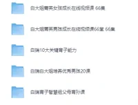 白大姐白瑞家庭教育课程大合集：涵盖男孩女孩养育等多方面内容