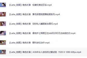 外国油管ASMR主播Latte角色扮演：医生护士检查照护哄睡助眠合集