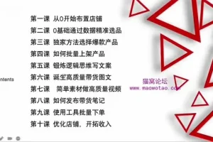 2024小红书无货源电商变现实战课：小璇商学院出品