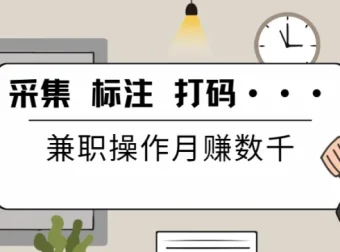 线上数据兼职项目：采集、标注、打码培训与工具资源