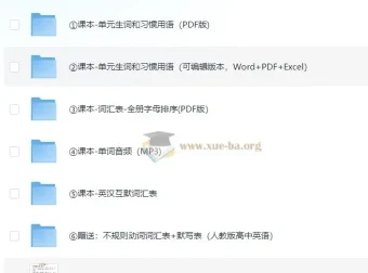 新人教版高中英语课本词汇表与默写表