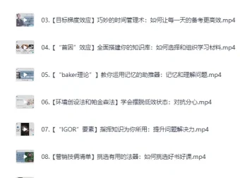 纪元《中科院学霸的高效学习法》课程