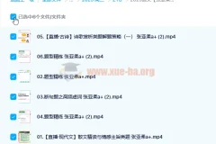 2023高考语文张亚柔a+一轮复习暑假班与秋季班（更新6讲）