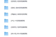 全网最全视频剪辑课程大合集：各大剪辑软件从零基础到精通