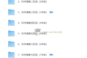 1-9年级科学实验课视频课程