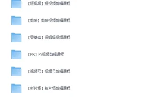 全网最全视频剪辑课程大合集：各大剪辑软件从零基础到精通