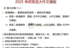 2025考研英语一、二大小作文万能模板（32页PDF文档）