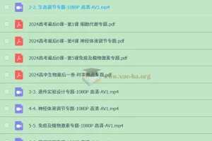 2024高考生物最后6课