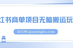 小红书商单项目：无脑搬运玩法，单收益150+