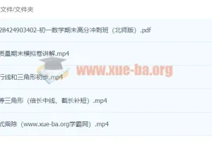 初一数学期末高分点睛课程（曹笑）