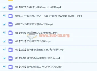 2024高二化学冷士强下学期寒假班