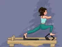 欧阳春晓6周维密薄肌线条弹力带普拉提课程