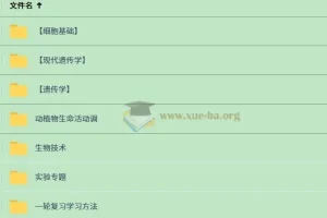 一生儿高考生物一轮复习课程