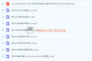 2022初一政治春季全国版A加课程（樊帅）【完结】