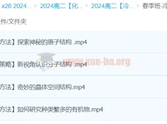 2024冷士强高二化学下学期春季班